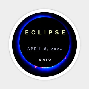 Solar Eclipse Totality Ohio April 8 2024 Magnet